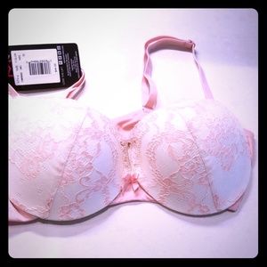 Pink bra with push up